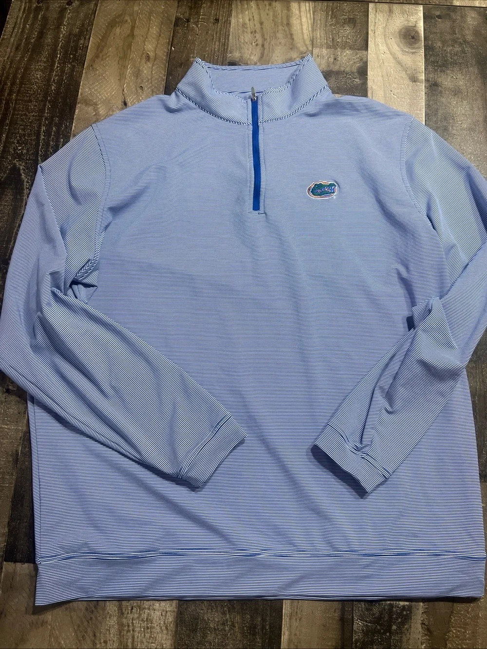 Peter Millar Florida Gators Stripe Quarter Zip Pullover XXL NNT - Picture 3 of 8